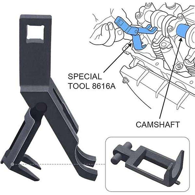 24434 Valve Spring Compressor 2-Valve Service Camshaft, Valve Seal and Retainer for 4.6L/5.4L V8, 6