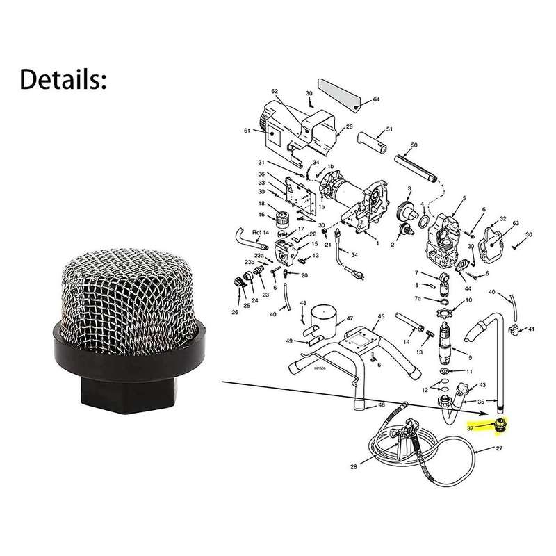 246385 246384 287032 Filter Set for 390 395 490 495 495 595 Sprayer 3 Kinds of Straw Filter Spray P