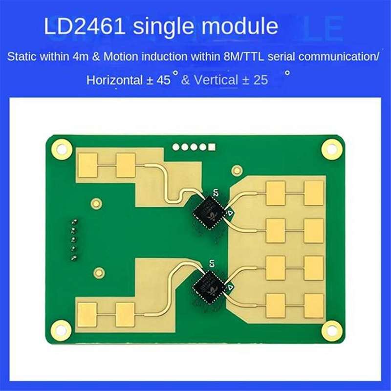 24G 2T4R LD2461 Smart Home Human Presence Distance Tracking Sensor Motion Module HLK-LD2461 for Sma