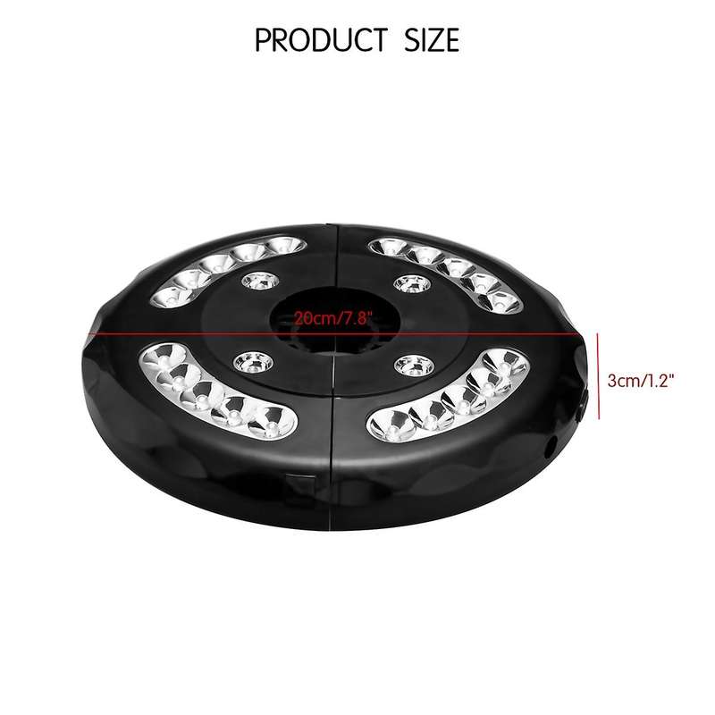 24Led 200 Lumens Outdoor Cordless Patio Umbrella Pole Light Garden Portable Camping Tent Lamp Emerge