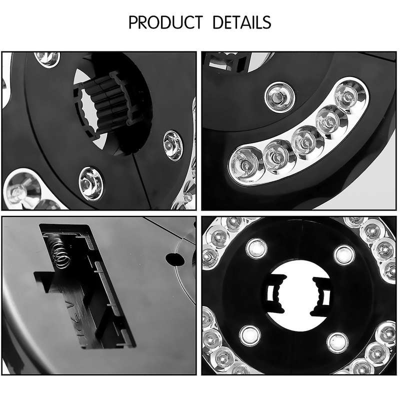 24Led 200 Lumens Outdoor Cordless Patio Umbrella Pole Light Garden Portable Camping Tent Lamp Emerge