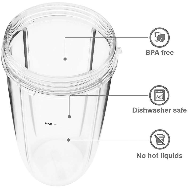 24oz Cups for Accessories 600w 900w Blender Juicer Mixer ()