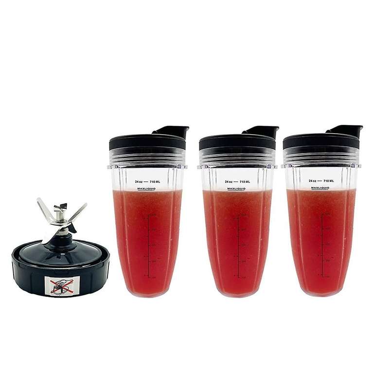 24Oz Blender Cup with Lid for Ninja Auto IQ Pro BL480, BL482, BL642, BL682, BL450, BN401, BN751, BN