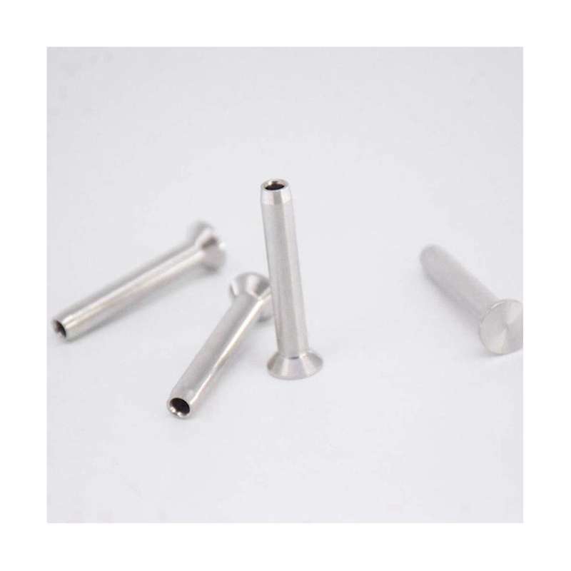 24-pack 316 Stainless Steel Hand Crimp Profiles for 1/8in Cable Railings, Deck Railings, Handrails,