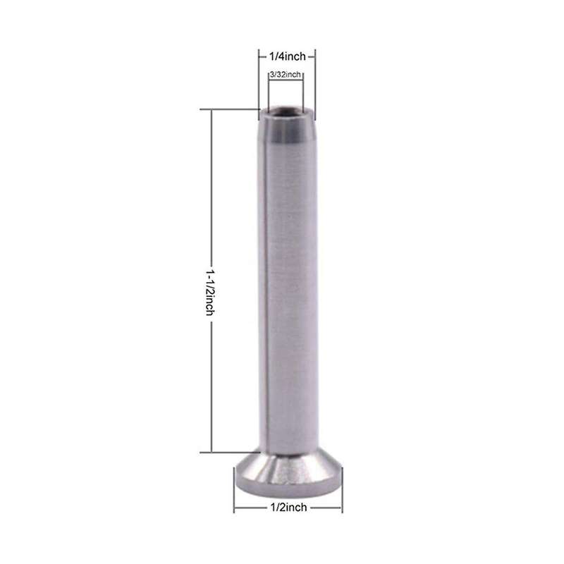 24-pack 316 Stainless Steel Hand Crimp Profiles for 1/8in Cable Railings, Deck Railings, Handrails,