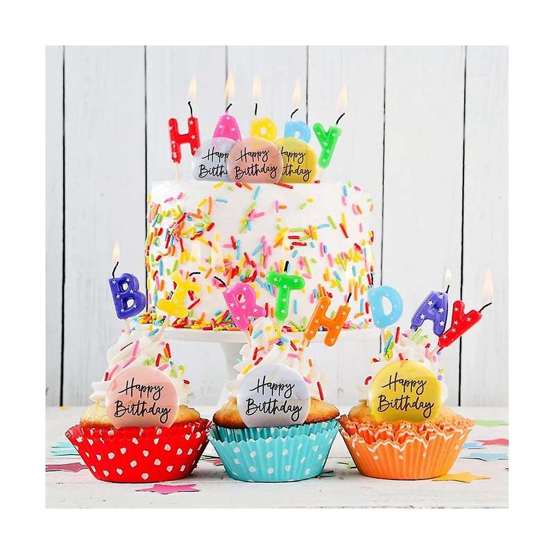 24pcs Acrylic Cake Toppers Mirror Cake Disc Mini Round Engraved Cupcake Topper for Diy Cupcake Deco