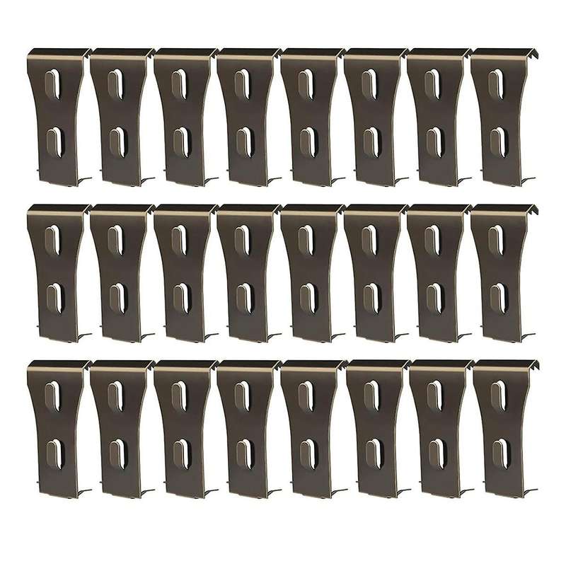 24pcs Brick Wall Clips Brick Hook Clips Steel Brick Hanger Heavy Duty Metal Hangers for Hanging Outd