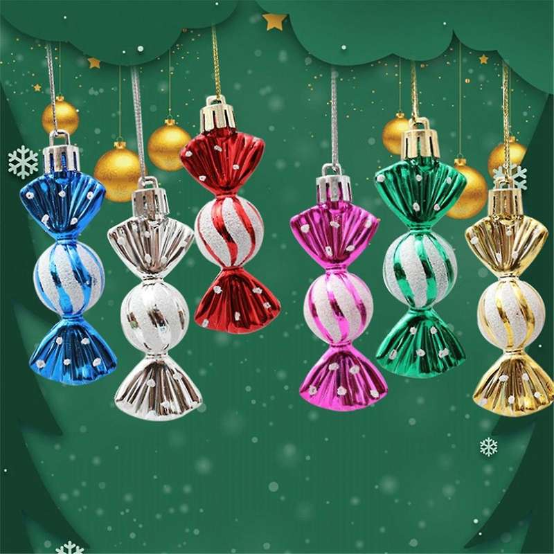24PCS Christmas Tree Decoration Ball Ornaments for Christmas Hanging Seasonal Decoration Holiday Dec
