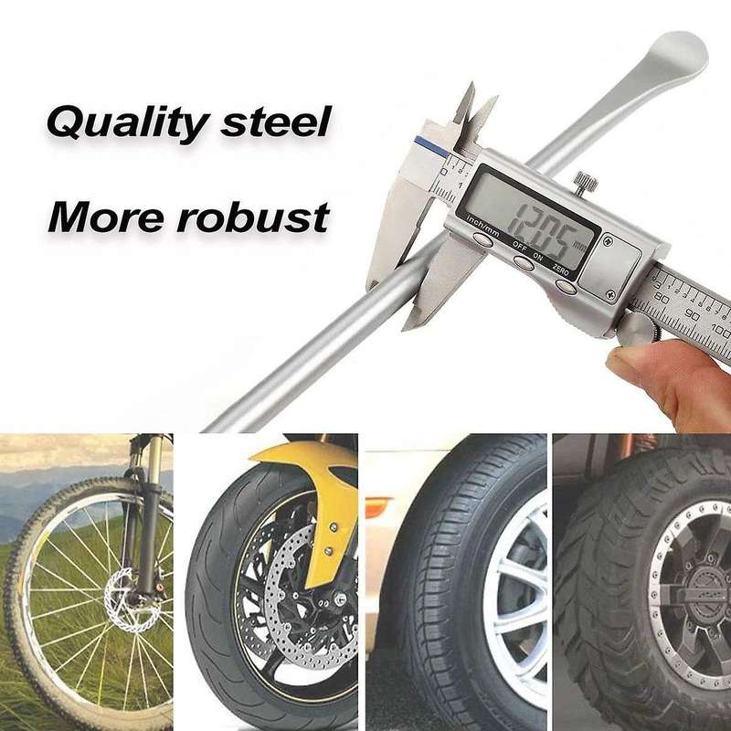 24PCS Car Tire Levers Spoon Set Motorcycle Tire Changing Tools Iron Tyre Spoon with Valve Caps
