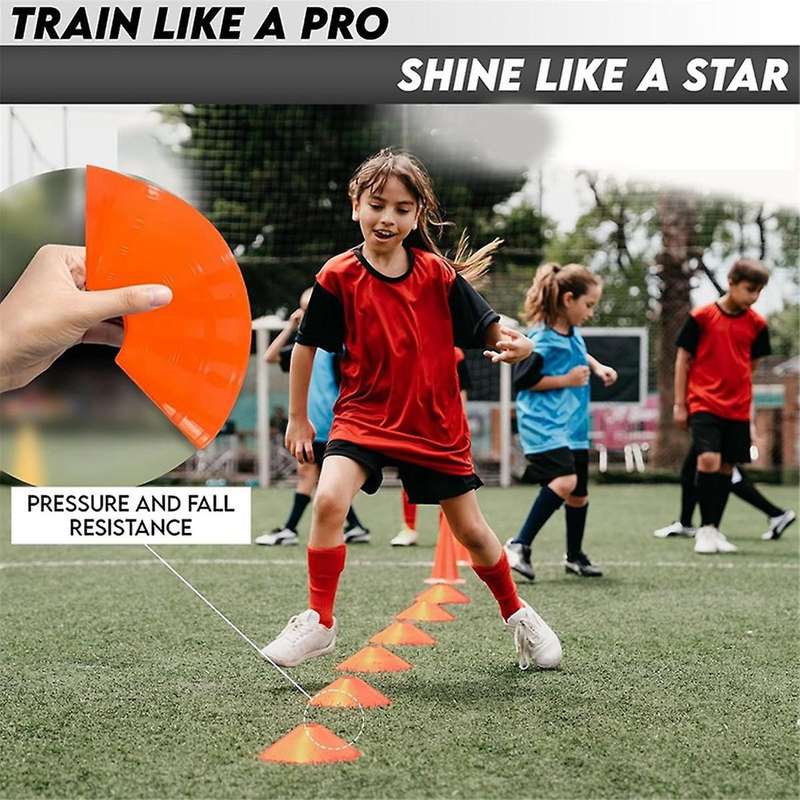 24pcs Football Training Sign Disc Sign Cone Disc Round Mouth Disc Obstacle Disc Training Equipment