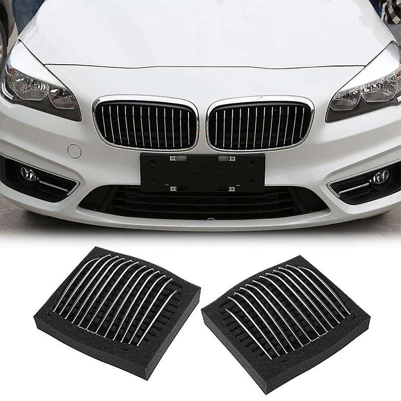 24Pcs Chrome Front Grille Grill Granish Strips Cover Trims for 2 Series Active Tourer F45 F46 2014-2