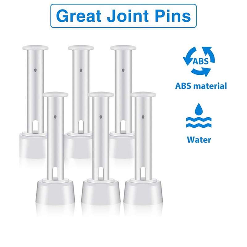 24Pcs Plastic Pool Joint Pins & Rubber Seals for Above Ground Round Swimming Pool Parts 28270-28273