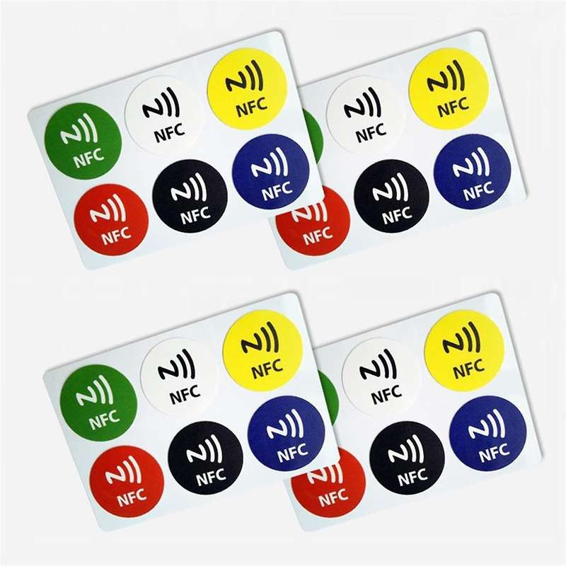 24PCS NFC Ntag213 TAG Sticker Universal Label RFID Token Patrol 13.56MHz for Shortcut ETC NFC Sticke