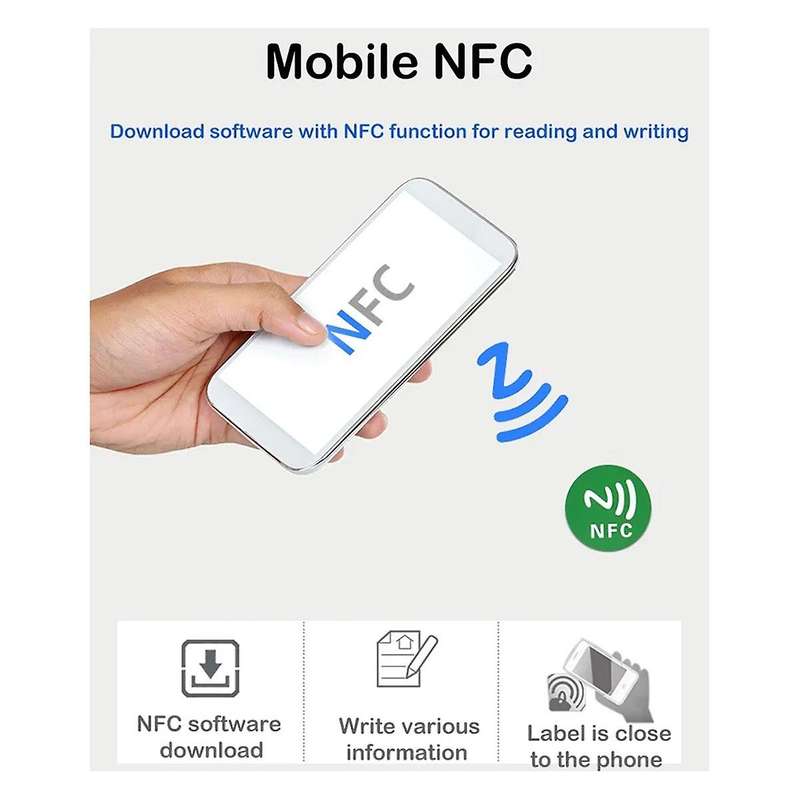 24PCS NFC Ntag213 TAG Sticker Universal Label RFID Token Patrol 13.56MHz for Shortcut ETC NFC Sticke