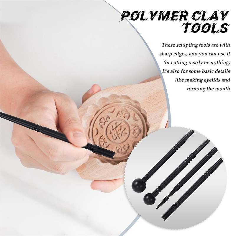 24pcs Modeling Clay Sculpting Tools Set,polymer Modeling Clay Sculpting Tools Rock Painting Kit For