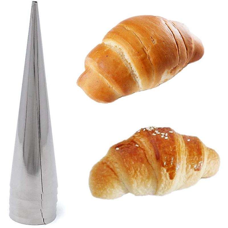 24PCS Stainless Steel Pastry Cream Horn Molds Conical Tube Cone Pastry Roll Horn Mould Kitchen Bakin