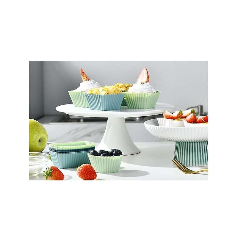 24PCS Silicone Cupcake Baking Cups Reusable & Non-Stick Muffin Cupcake Cake Molds Sets for Party and