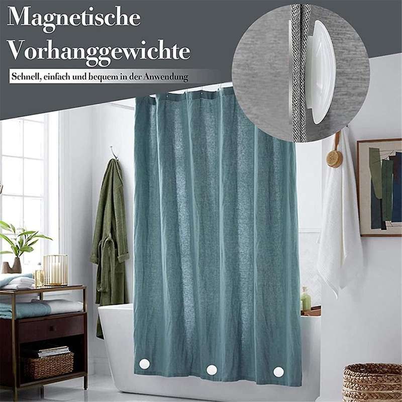 24pcs Shower Curtain Magnet Magnetic Shower Curtain Counterweight Suitable for Kitchen, Bathroom, Ho