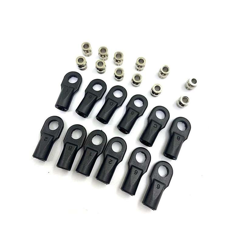24pcs Rod Ends with Hollow Balls Ball Joint 5347 for Bandit Stampede Slash 2wd Summit Parts