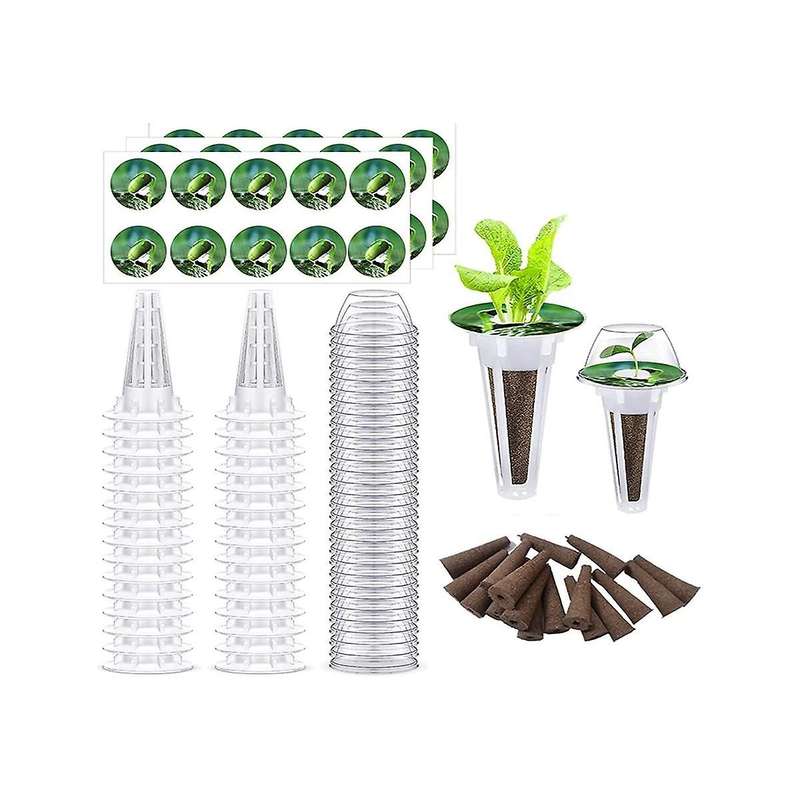 24pcs Seed Pod Kit for , Hydroponics Grow Anything Kit Garden Seed Starting System Indoor Hydroponi