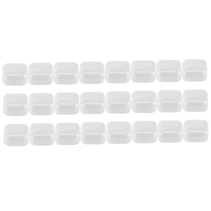 24Pcs Small Clear Plastic Beads Storage Containers Box with Hinged Lid Compatible Storage of Small I