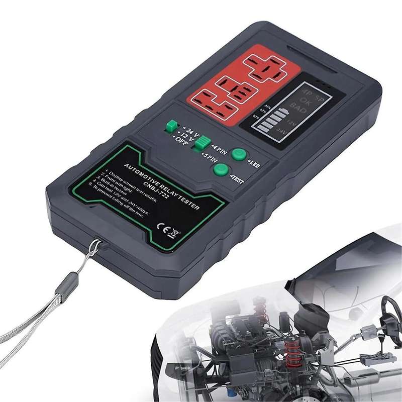 24v 12v Battery Tester Relay Analyzer Alternator Checker Vehicle Cranking Charging System Diagnostic