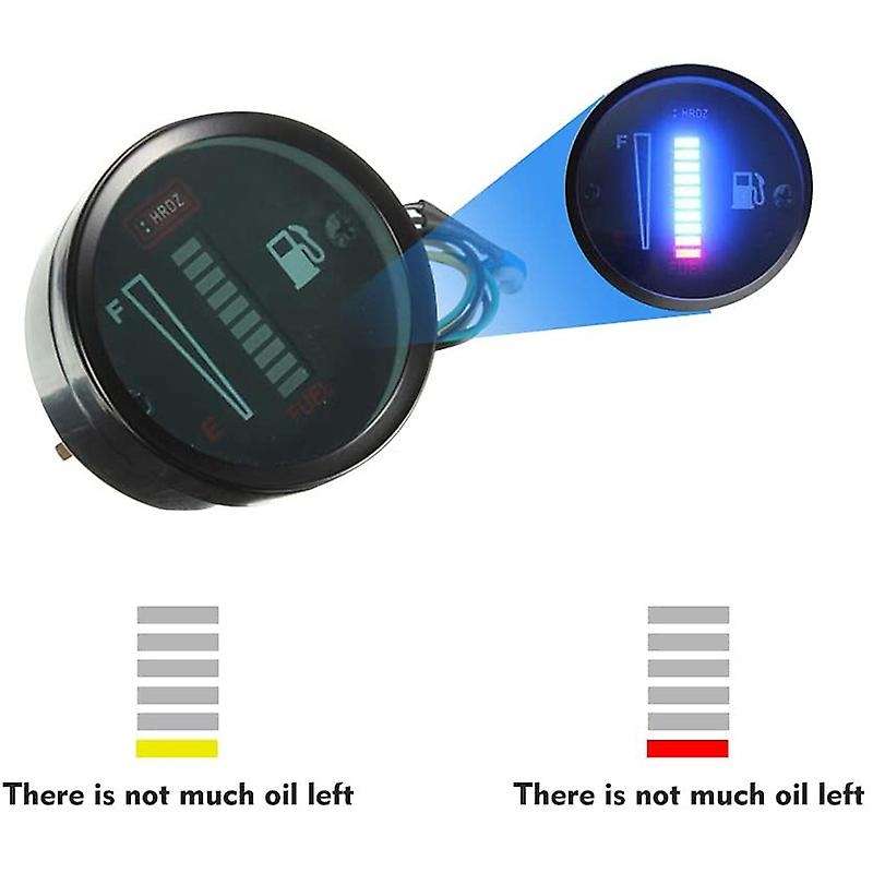 24V 2 Inch 52mm Universal Car Motorcycle Fuel Level Meter Gauge LED Light Display Fuel Tank Gauge Bo