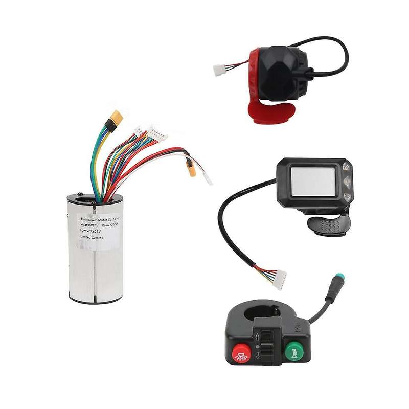 24v 250w Folding Scooter Controller Switch Button Lcd Display Brake Accelerator Throttle Kit for Ele