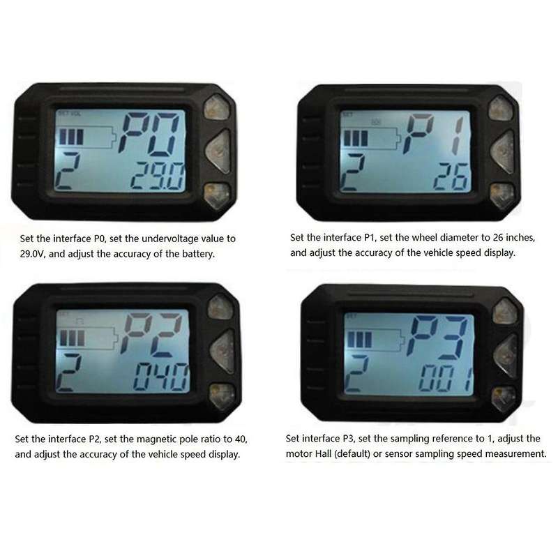 24V 36V Electric Scooter Instrument Compatible 5.5 Inches Scooter Parts