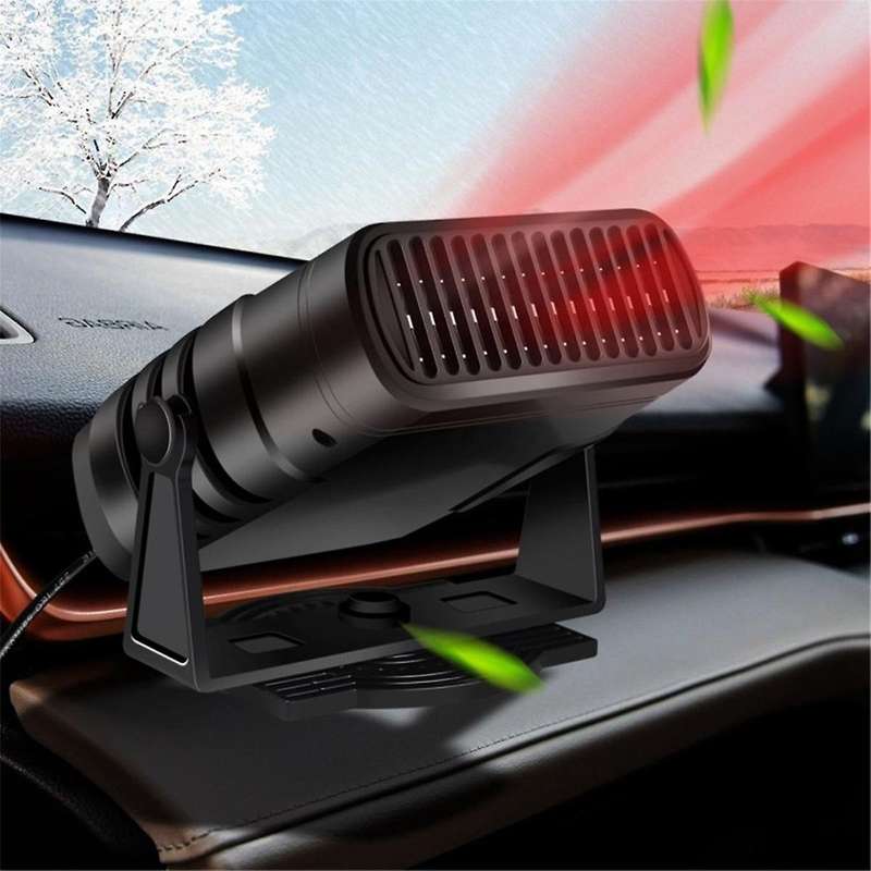 24v 200w Portable Car Heater Fast Heating Auto Demister 360 Degree Rotation Car Defroster Portable W
