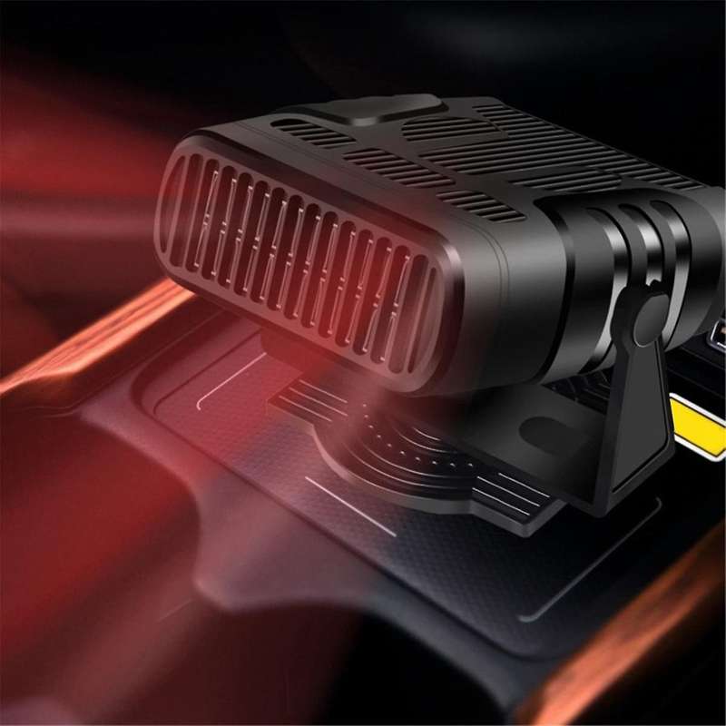 24v 200w Portable Car Heater Fast Heating Auto Demister 360 Degree Rotation Car Defroster Portable W