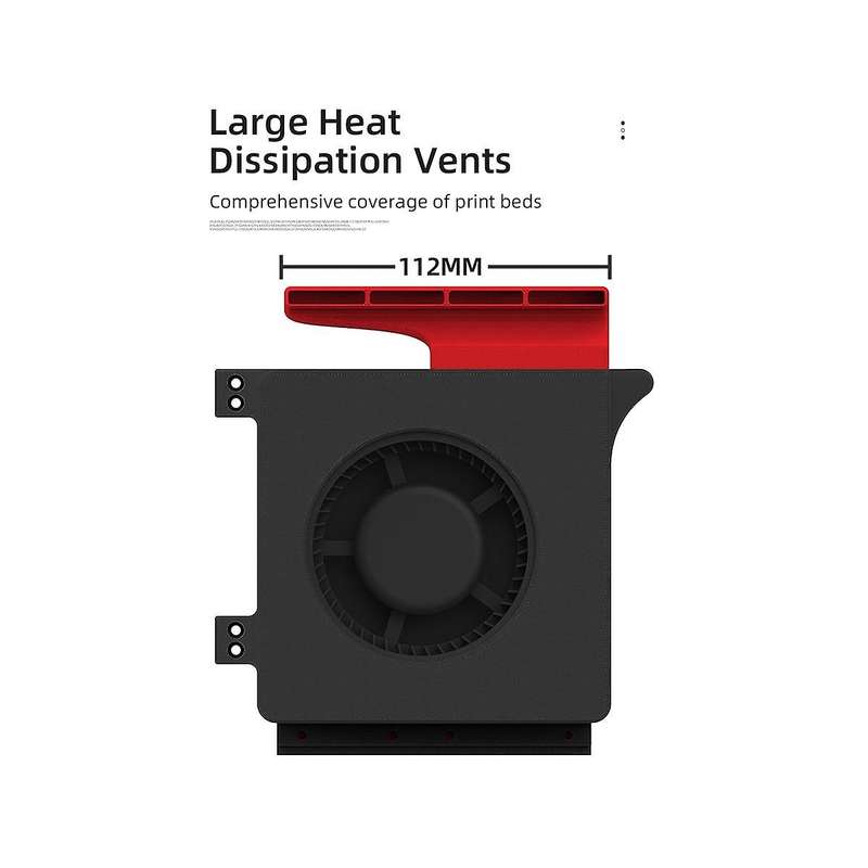 24v Auxiliary Cooling Fan Unit High Low Vibration Blower Fan 2800 Rpm Side Blow Unit for Voron V0 Se