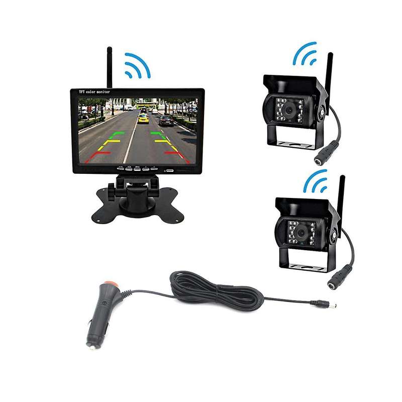 24v 7-inch Reversing Display Reversing Image High-definition Infrared Night Vision Wide-angle Univer
