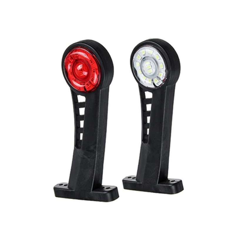 24V Car Truck Elbow Side Marker Lights Warning Signal Lamp Rear Tail Light for Trailer Van Lorry Bus
