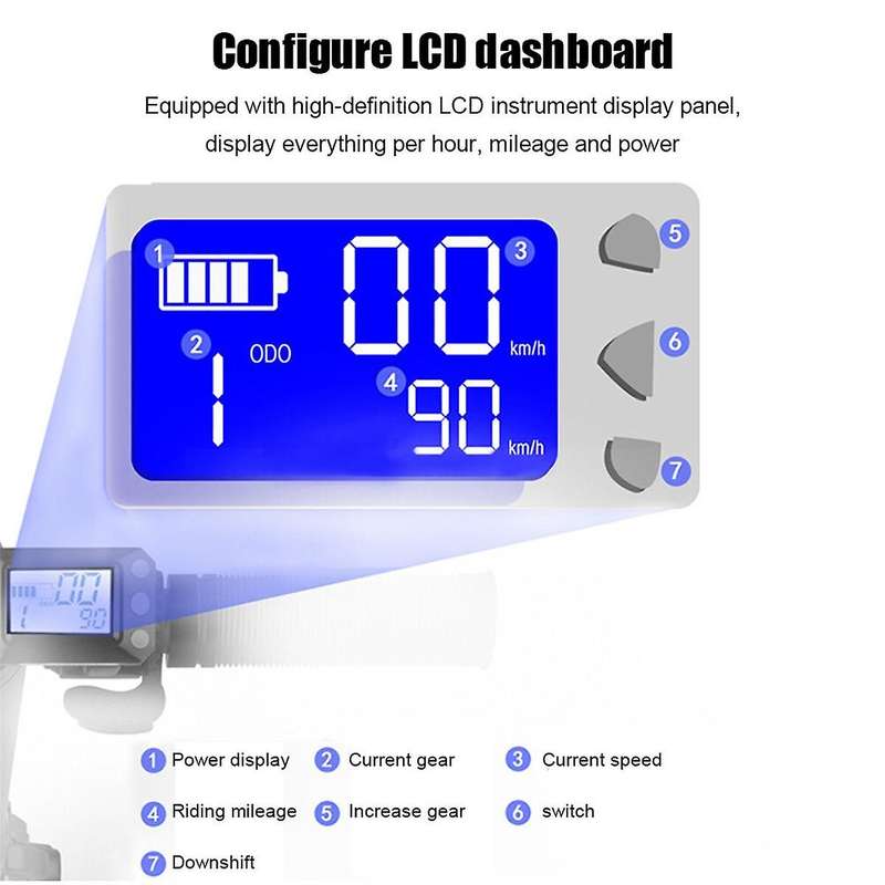 24v Electric Scooter Controller+lcd Display+brake+extension Cable Motor Controller Electric Scooter