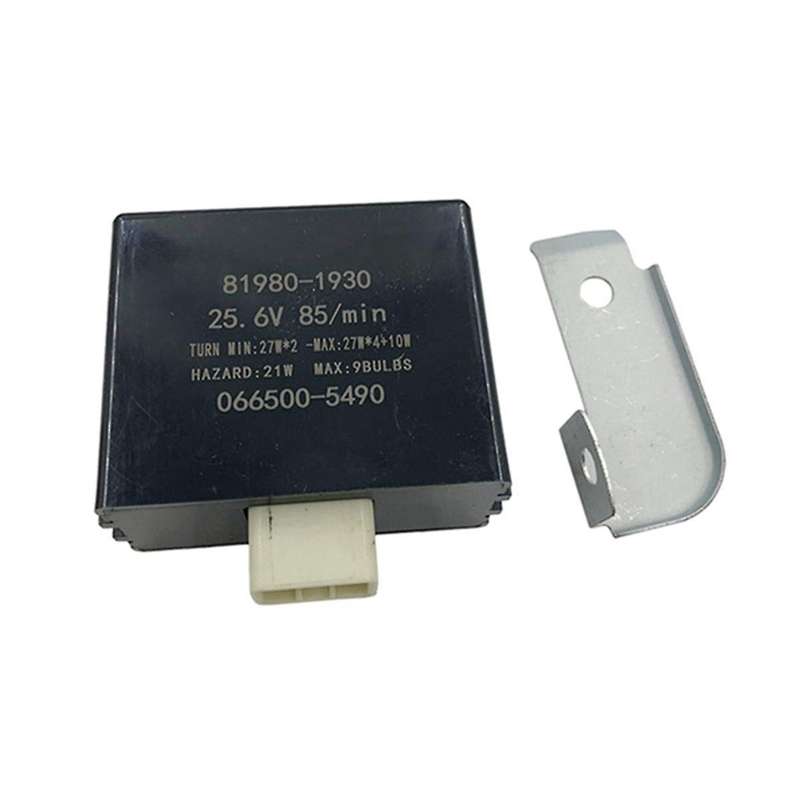 24V Electronic Flasher Relay 066500-5490 81980-1930 Fit for Mixer Semi-trailer Valin Hino 700 500