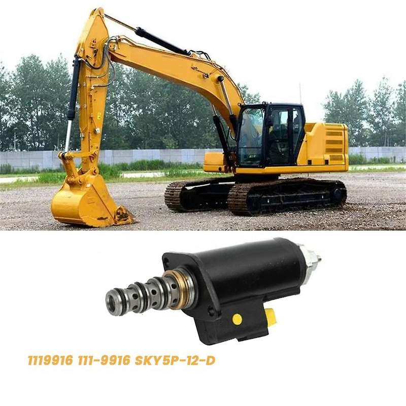 24V Solenoid Valve 1119916 -9916 SKY5P-12-D for CAT Excavator 320 200B 320D 320C Hydraulic Pump Sole