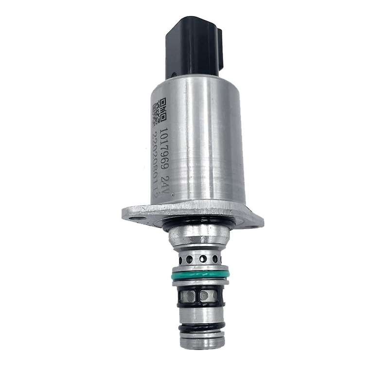 24V Proportional Solenoid Valve 1017969 for LOVOL SY215 SY325 Excavator Hydraulic Pump Valve