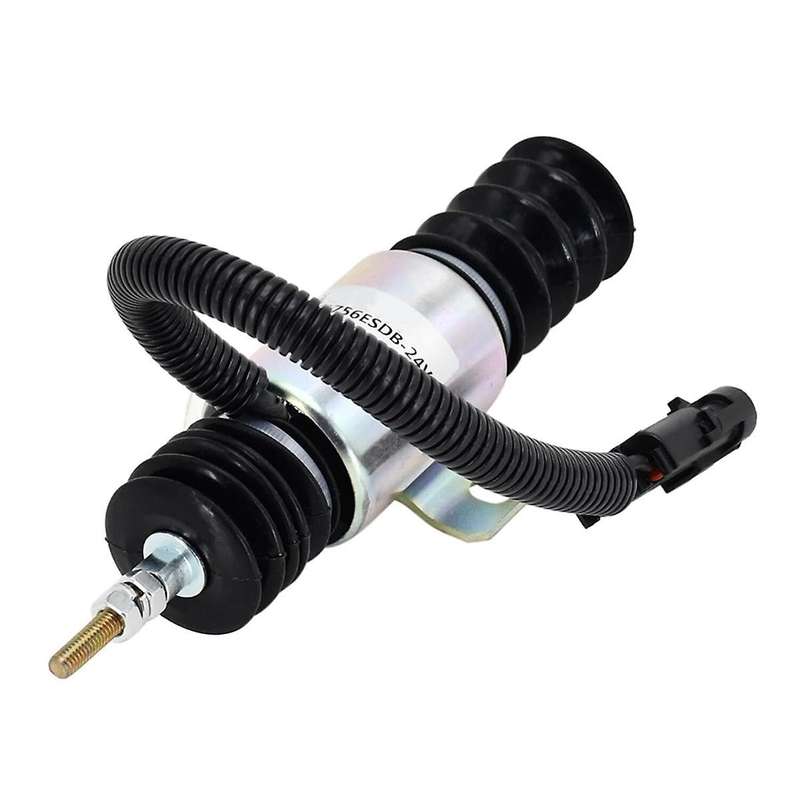 24V Stop Solenoid Flameout Solenoid Valve 11033954 for Wheel Loader L120B L120C L150 L150C L180 L90