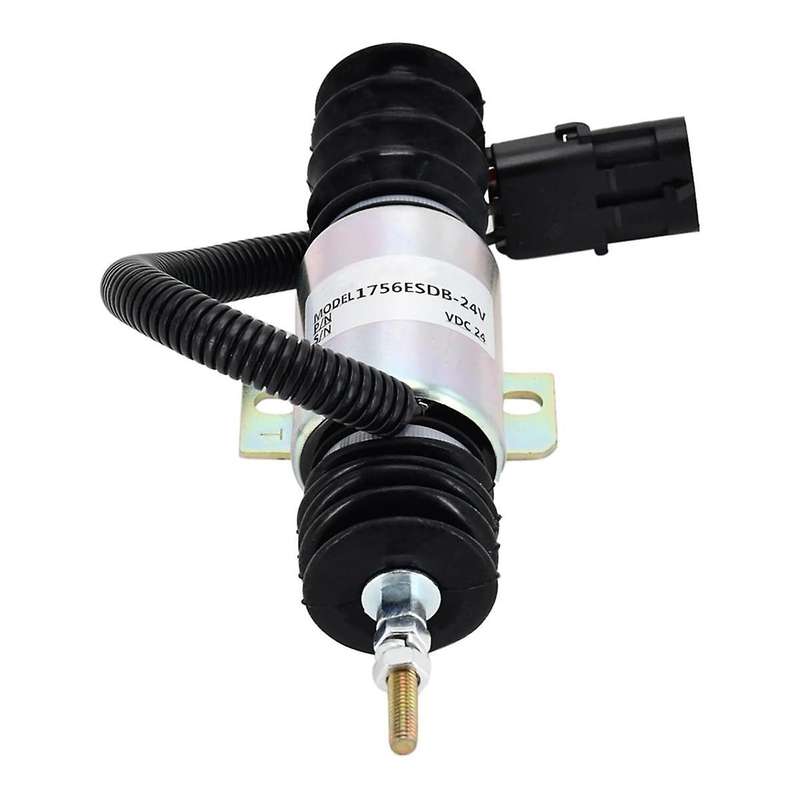 24V Stop Solenoid Flameout Solenoid Valve 11033954 for Wheel Loader L120B L120C L150 L150C L180 L90