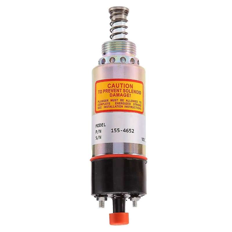 24v Stop Cut Off Solenoid Valve Fuel Flameout Shutdown Solenoid Ca1554652 155-4652 1554652 for E325b