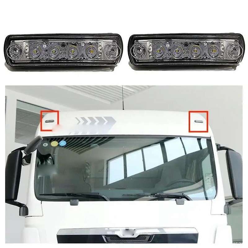 24V Truck LED Sun Visor Light White Sunshade Light 81252606121 for MAN TGA TGL TGM TGS TGX LED Truc