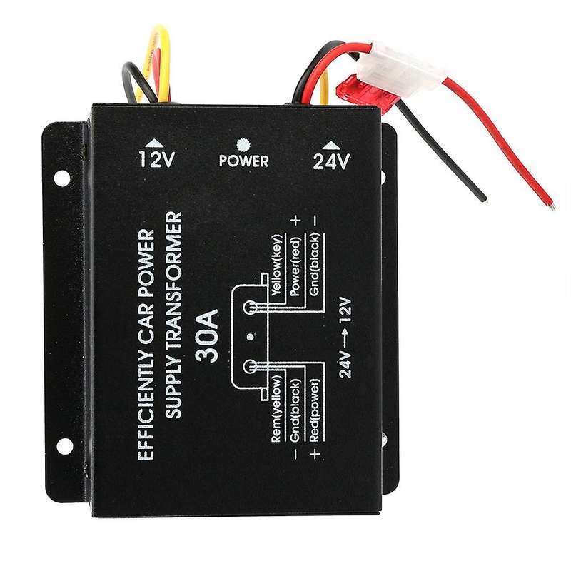 24v to 12v 30a Car Supply Transformer Converter Truck Bus Dvd Audio Modification Efficient Vehicle