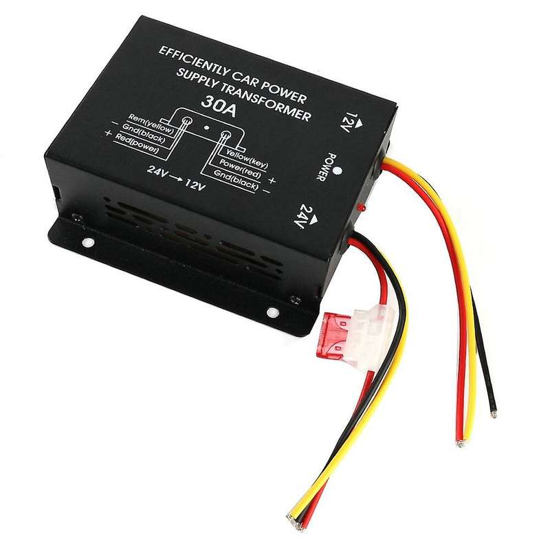 24v to 12v 30a Car Supply Transformer Converter Truck Bus Dvd Audio Modification Efficient Vehicle