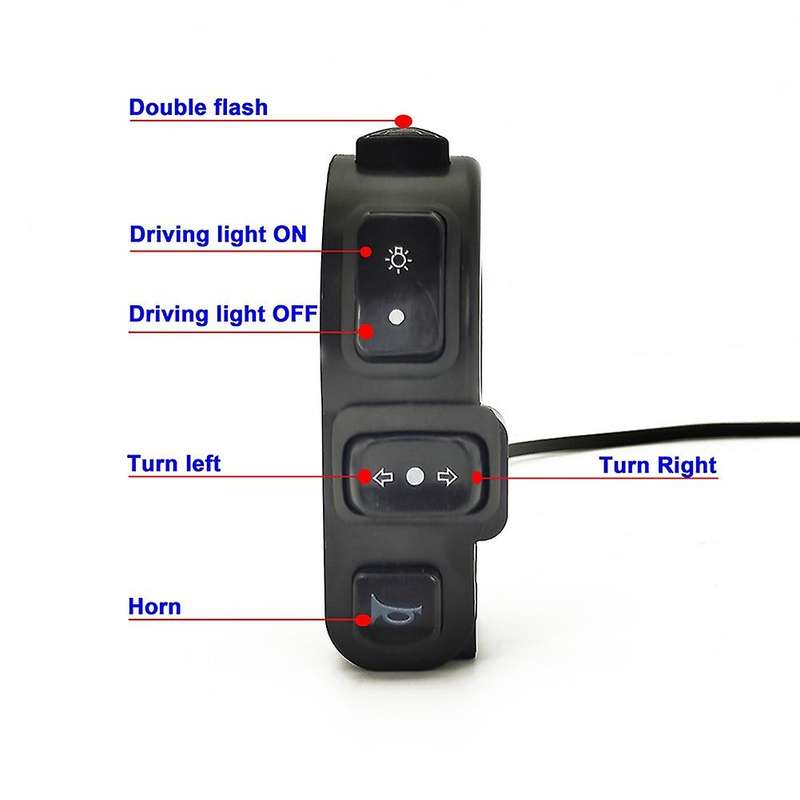 24V/36V/48V/60V Horn Steering 9W Brake Light Waterproof Line Light Group for BBS01 BBS02,SM