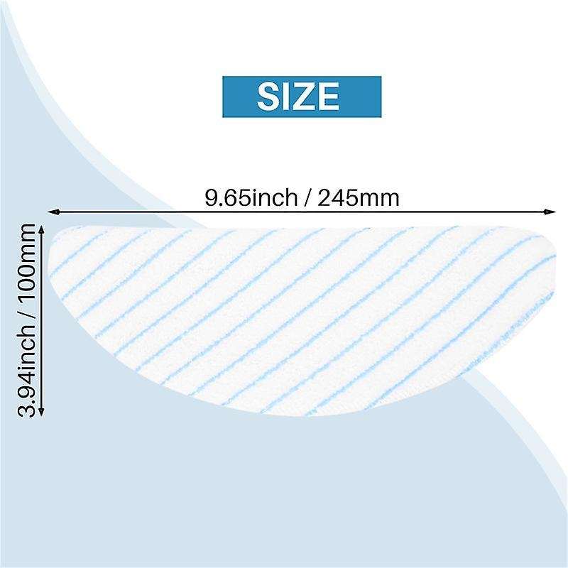 25 Pcs Disposable Microfiber Mopping Pads for Robot Vacuum Cleaner OZMO T8 / T8+/ T8 / N8/ N8 Pro/ N