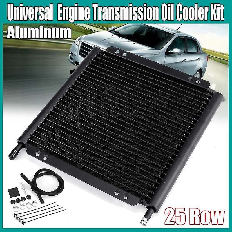 25 Row Universal Aluminum Transmission Automatic Stacked Plate Radiator Car Accessories