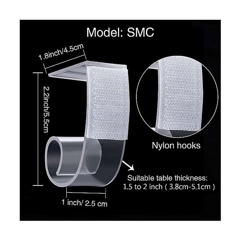 25 Pieces Table Skirting Clips Plastic Tablecloth Clips with Hook and Loop for Meeting Party Indoor