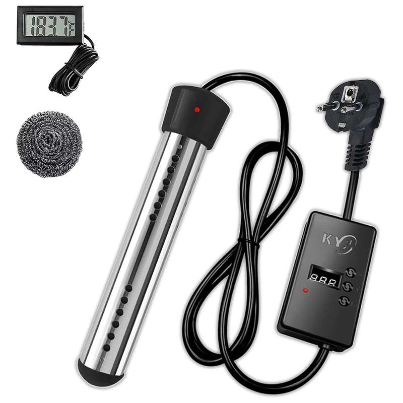 2500W Heater, Pool Heater Automatic Timer, Safe Pool Heating Heater, Perfect Eu Plug
