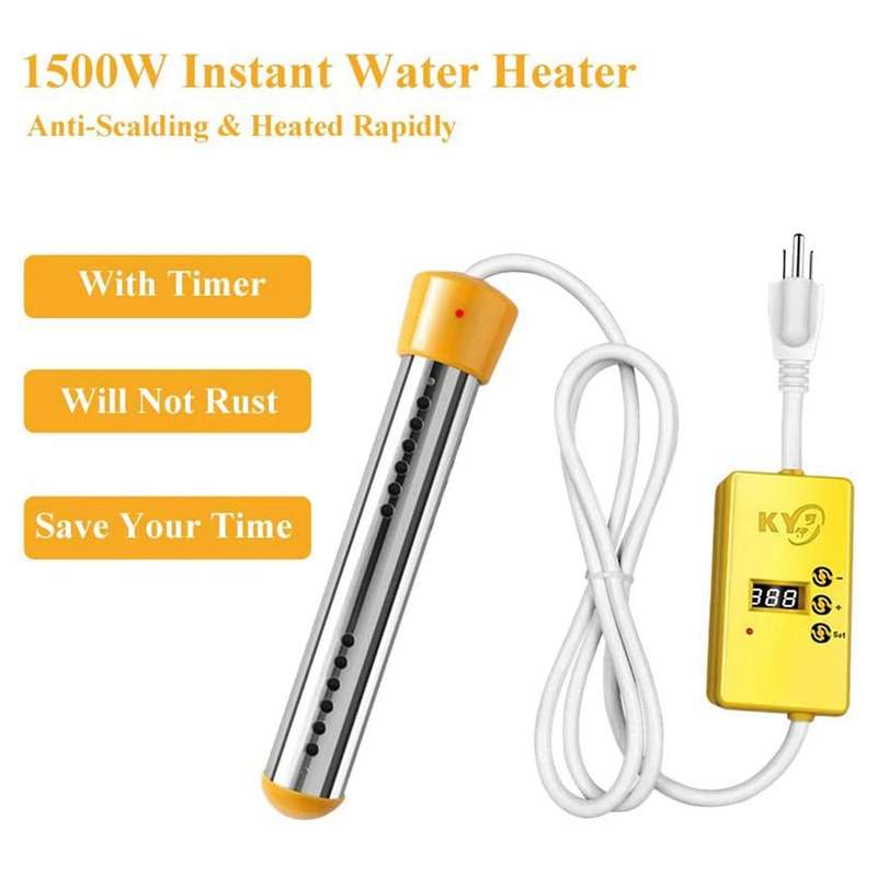 2500w Electric Heater Boiler Water Heating Portable Immersion Suspension Bathroom Swimming Pool Eu